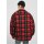 Urban Classics - TB3805 - Plaid Teddy Lined Shirt Jacket - red/black