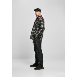 Urban Classics - TB3805 - Plaid Teddy Lined Shirt Jacket - black/white