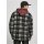 Urban Classics - TB3805 - Plaid Teddy Lined Shirt Jacket - black/white