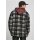 Urban Classics - TB3805 - Plaid Teddy Lined Shirt Jacket - black/white S