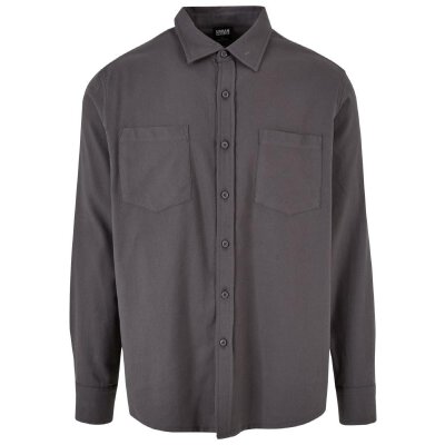 Urban Classics - TB6357 - Flanell Shirt - darkshadow/darkshadow