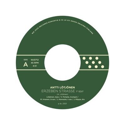 LÖTJÖNEN, ANTTI/KOMA SAXO - ERZEBER STRASSE / ERZEBEN KOMA - 7"