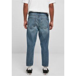 Urban Classics - TB5591 Cropped Tapered Jeans - Middeepblue 32