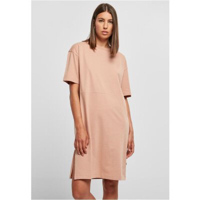 Urban Classics - TB4091 Ladies Organic Oversized Slit Tee Dress - amber