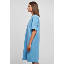 Urban Classics - TB4091 Ladies Organic Oversized Slit Tee Dress - horizonblue L
