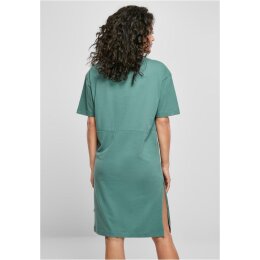 Urban Classics - TB4091 Ladies Organic Oversized Slit Tee Dress - paleleaf 3XL