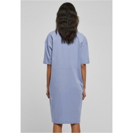 Urban Classics - TB4091 Ladies Organic Oversized Slit Tee Dress - violablue