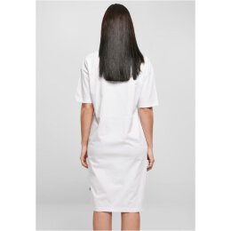 Urban Classics - TB4091 Ladies Organic Oversized Slit Tee Dress - white