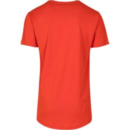 Urban Classics - TB638 Shaped Long Tee - bloodorange