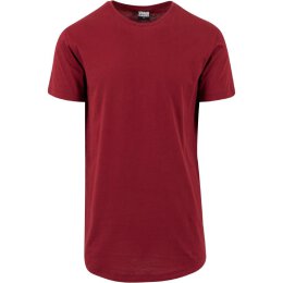 Urban Classics - TB638 Shaped Long Tee - burgundy