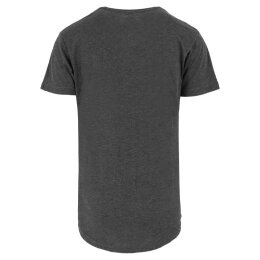 Urban Classics - TB638 Shaped Long Tee - charcoal