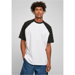 Urban Classics - TB4908 Organic Oversized Ranglan Tee - white/black