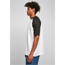 Urban Classics - TB4908 Organic Oversized Ranglan Tee - white/black