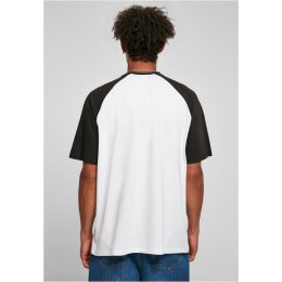 Urban Classics - TB4908 Organic Oversized Ranglan Tee - white/black