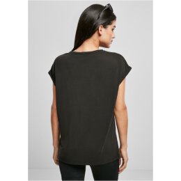 Urban Classics - TB4092 Ladies Modal Extended Shoulder Tee - black S