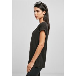 Urban Classics - TB4092 Ladies Modal Extended Shoulder Tee - black M