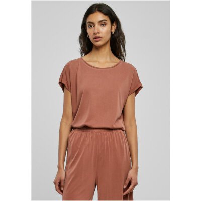 Urban Classics - TB4092 Ladies Modal Extended Shoulder Tee - terracotta 5XL