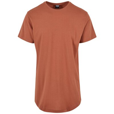 Urban Classics - TB638 Shaped Long Tee - terracotta XL