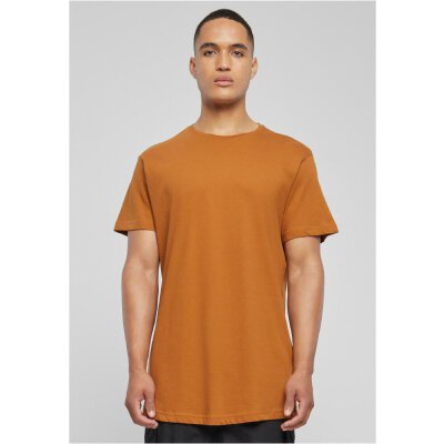 Urban Classics - TB638 Shaped Long Tee - toffee