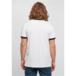 Build Your Brand - Ringer Tee (BB022) - white/black