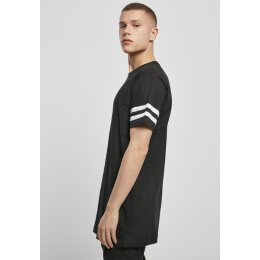 Build Your Brand - Stripe Jersey Tee (BY032) - black/white