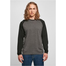 Build Your Brand - Contrast Raglan Longsleeve (BB023) -...