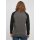Build Your Brand - Contrast Raglan Longsleeve (BB023) - charcoal/black XL