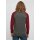 Build Your Brand - Contrast Raglan Longsleeve (BB023) - charcoal/cherry L