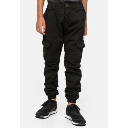 Urban Classics - UCK1268 Boys Cargo Jogging Pants - black 134/140