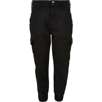 Urban Classics - UCK3048 Girls High Waist Cargo Pants - black
