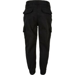Urban Classics - UCK3048 Girls High Waist Cargo Pants - black 158/164