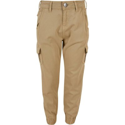 Urban Classics - UCK3048 Girls High Waist Cargo Pants - unionbeige