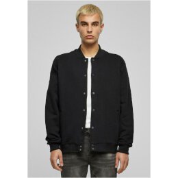 Build Your Brand - Heavy Tonal College Jacket (BY242) - black