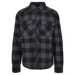 Build Your Brand - Checkshirt B4002 - black/grey