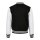Build Your Brand - Organic Kids Sweat College Jacket (BY187) - black/white