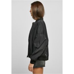 Urban Classics - TB5488 Ladies Recycled Oversized Light Bomber Jacket - black M
