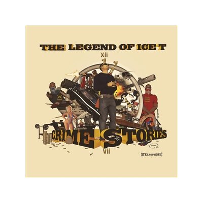 ICE-T - THE LEGEND OF ICE-T: CRIME STORIES (CLEAR RED SPLATTER - LP