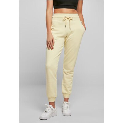 Urban Classics - TB4086 Ladies Organic High Waist Sweat Pants - softyellow XL