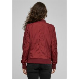 Urban Classics - TB1217 Ladies Light Bomber Jacket - burgundy XS