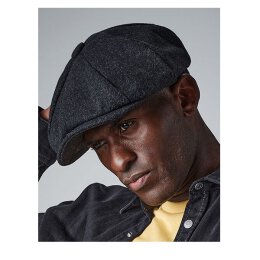 Beechfield - B629 - Melton Wool Baker Boy Cap - Charcoal Marl L/XL
