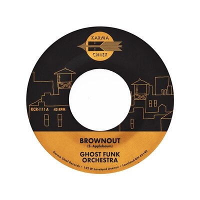 GHOST FUNK ORCHESTRA - BROWNOUT / BONEYARD BAILE (LTD. RED VINYL) - 7"