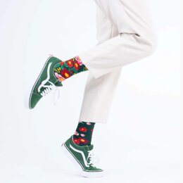 Many Mornings Socks - Flower Power Green - Socken