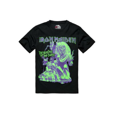 Iron Maiden - T-Shirt NOTB glow in the dark pigment (BD61050) - black XL