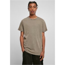 Build Your Brand - Acid Washed Round Neck Tee (BY190) -...
