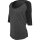 Build Your Brand - Ladies 3/4 Contrast Raglan Tee (BY022) - charcoal/black L