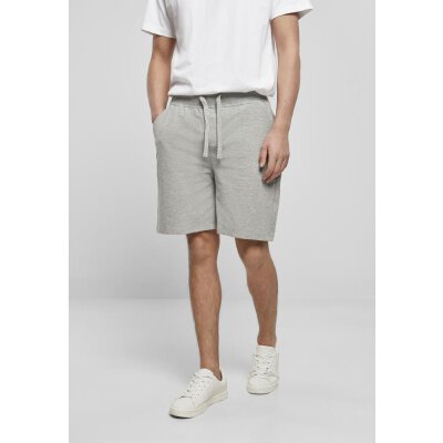 Build Your Brand - Terry Shorts (BY080) - heather grey L