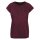 Build Your Brand - Ladies Acid Washed Extended Shoulder Tee (BY053) - berry black XS