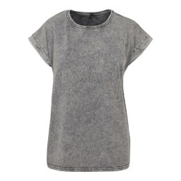 Build Your Brand - Ladies Acid Washed Extended Shoulder...