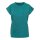 Build Your Brand - Ladies Acid Washed Extended Shoulder Tee (BY053) - teal black S