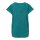 Build Your Brand - Ladies Acid Washed Extended Shoulder Tee (BY053) - teal black S